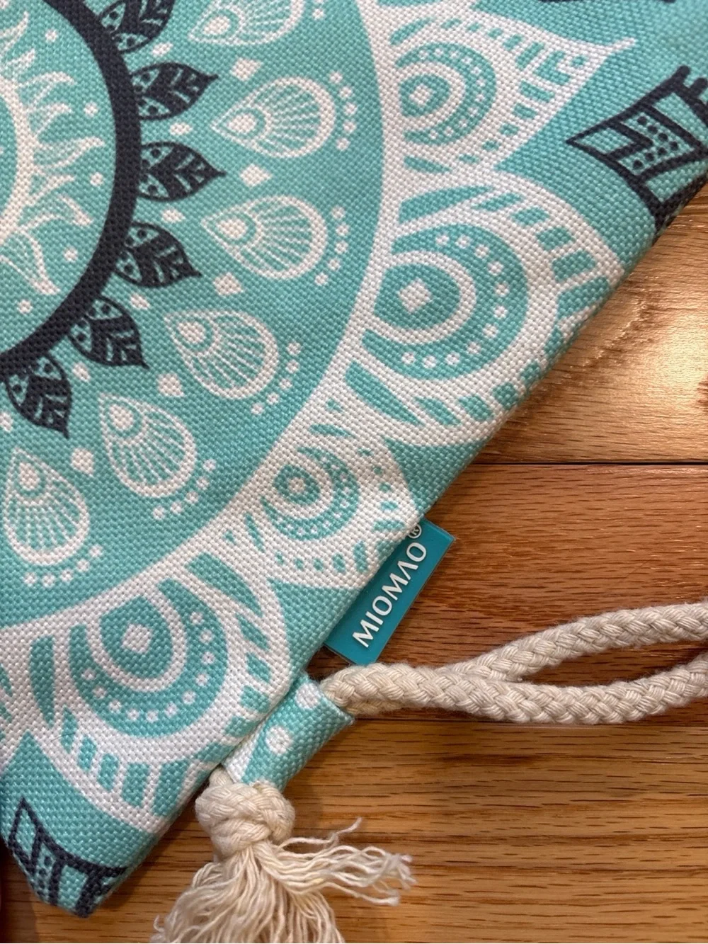 MioMao Aqua Mandala Drawstring Backpack‎ Yoga Gym/Beach Bag